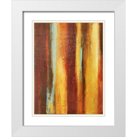 Gypsy Nights II White Modern Wood Framed Art Print with Double Matting by Ashley, Erin