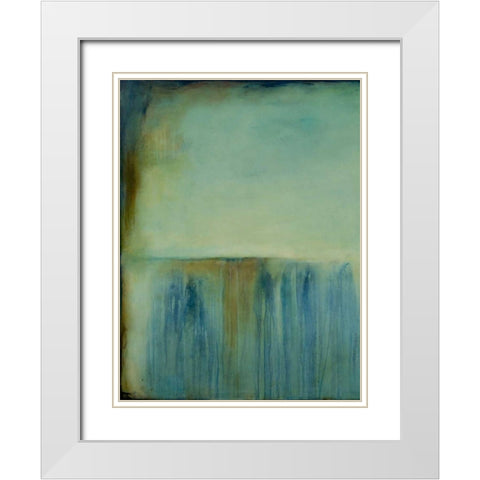 Whispering Souls I White Modern Wood Framed Art Print with Double Matting by Ashley, Erin