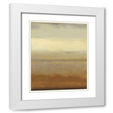 Sahara II White Modern Wood Framed Art Print with Double Matting by Wyatt Jr., Norman
