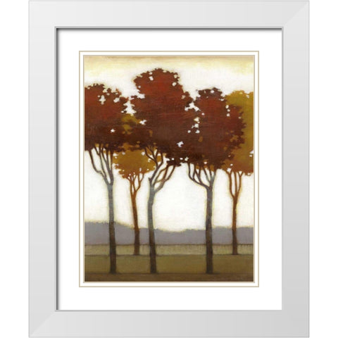 Arboreal Grove I White Modern Wood Framed Art Print with Double Matting by Wyatt Jr., Norman