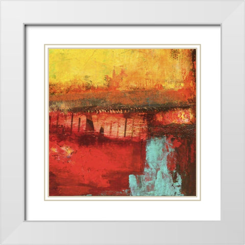 Inner Circle I White Modern Wood Framed Art Print with Double Matting by Ashley, Erin