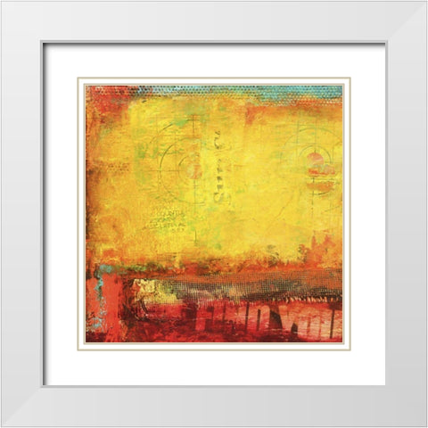 Inner Circle II White Modern Wood Framed Art Print with Double Matting by Ashley, Erin