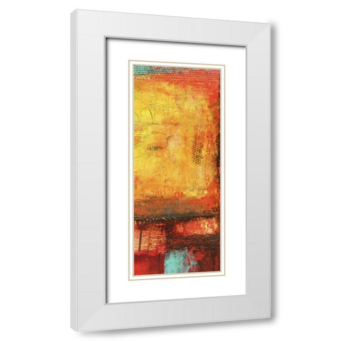 Inner Circle IV White Modern Wood Framed Art Print with Double Matting by Ashley, Erin