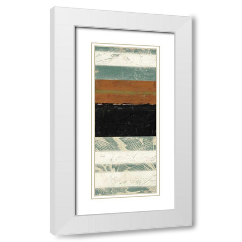 Acanthus Abstraction I White Modern Wood Framed Art Print with Double Matting by Goldberger, Jennifer