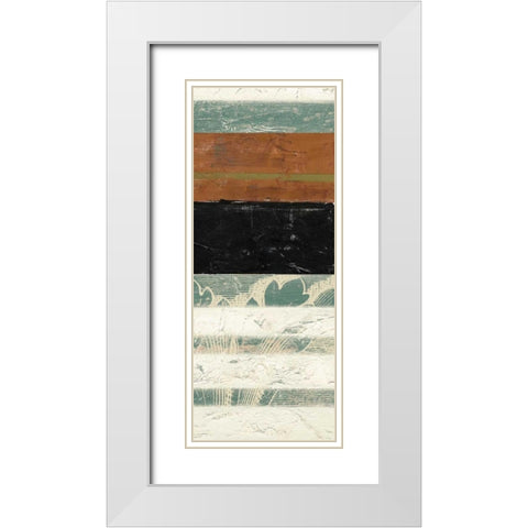 Acanthus Abstraction II White Modern Wood Framed Art Print with Double Matting by Goldberger, Jennifer