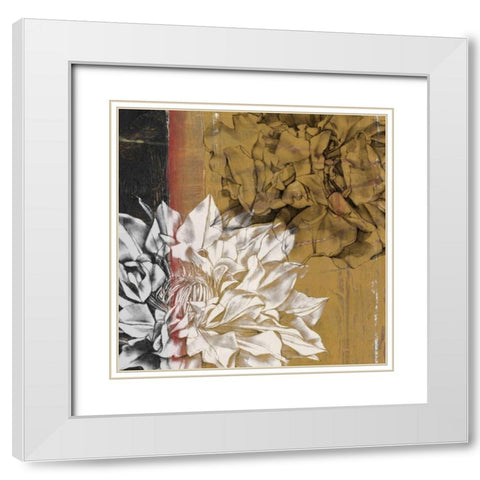 Bloom Illusion I White Modern Wood Framed Art Print with Double Matting by Goldberger, Jennifer