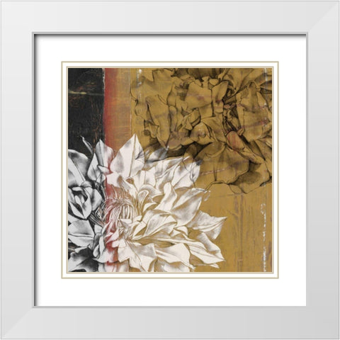 Bloom Illusion I White Modern Wood Framed Art Print with Double Matting by Goldberger, Jennifer