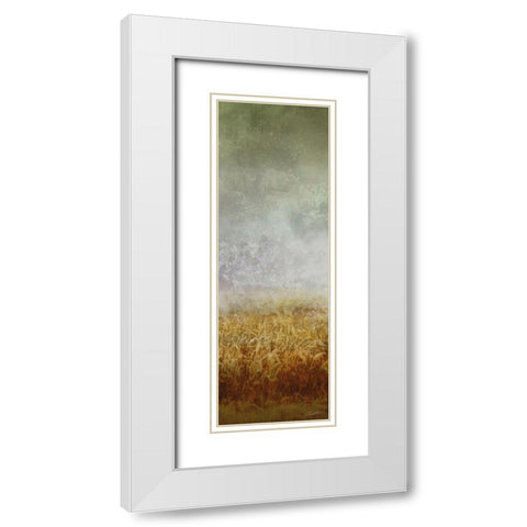 Lush Field I White Modern Wood Framed Art Print with Double Matting by Butler, John