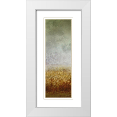 Lush Field I White Modern Wood Framed Art Print with Double Matting by Butler, John