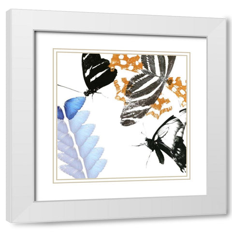 Butterfly Inflorescence II White Modern Wood Framed Art Print with Double Matting by Project, A.