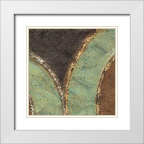 Pathways II White Modern Wood Framed Art Print with Double Matting by Higby, Jason