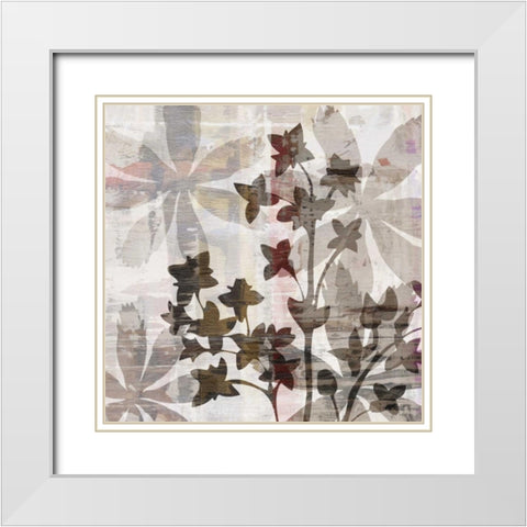 Wallflower III White Modern Wood Framed Art Print with Double Matting by Burghardt, James