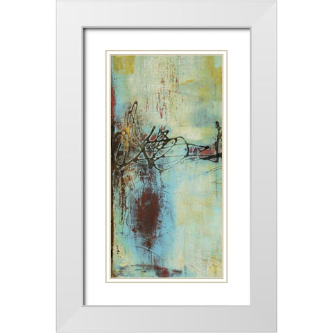 Gin House Blues I White Modern Wood Framed Art Print with Double Matting by Ashley, Erin