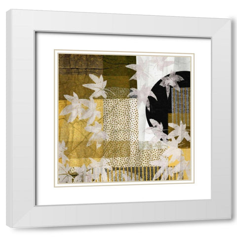 Gold Rush I White Modern Wood Framed Art Print with Double Matting by Butler, John