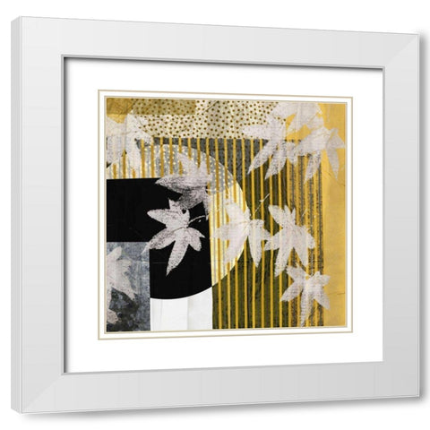 Gold Rush II White Modern Wood Framed Art Print with Double Matting by Butler, John