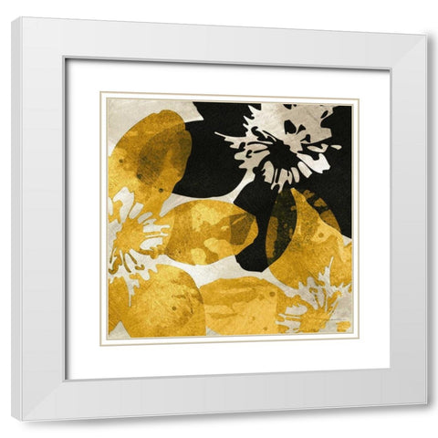 Bloomer Tiles X White Modern Wood Framed Art Print with Double Matting by Burghardt, James
