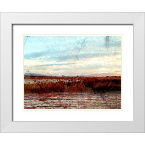 Morning Calm I White Modern Wood Framed Art Print with Double Matting by Harrington, Danielle