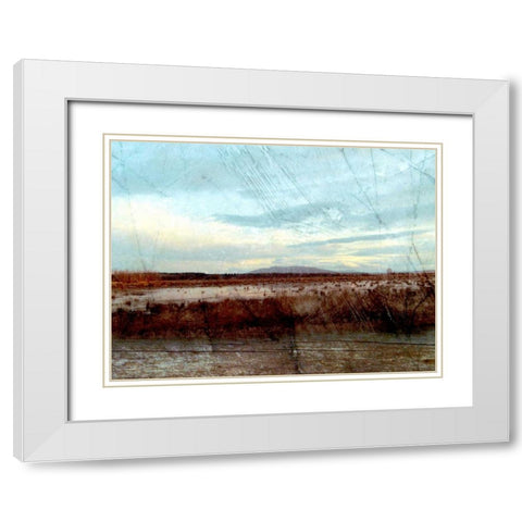 Morning Calm II White Modern Wood Framed Art Print with Double Matting by Harrington, Danielle