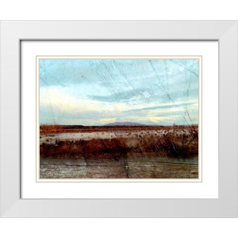 Morning Calm II White Modern Wood Framed Art Print with Double Matting by Harrington, Danielle