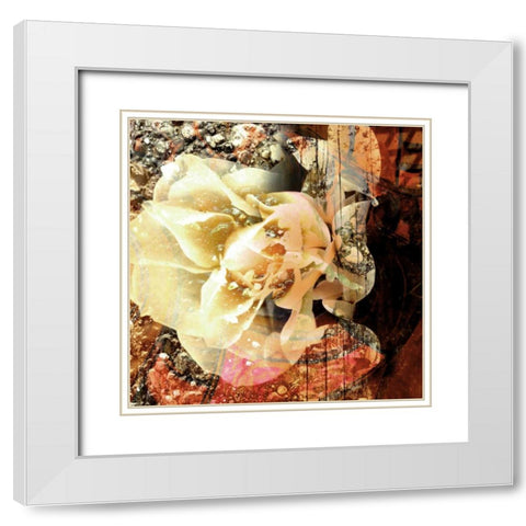Eveline I White Modern Wood Framed Art Print with Double Matting by Harrington, Danielle
