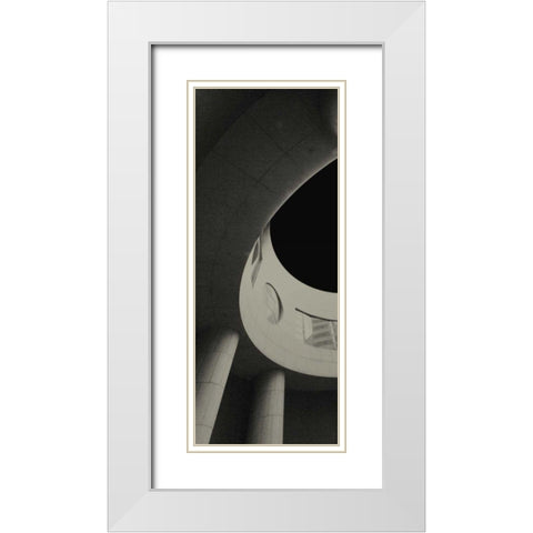 City View IV White Modern Wood Framed Art Print with Double Matting by Ling, Tang