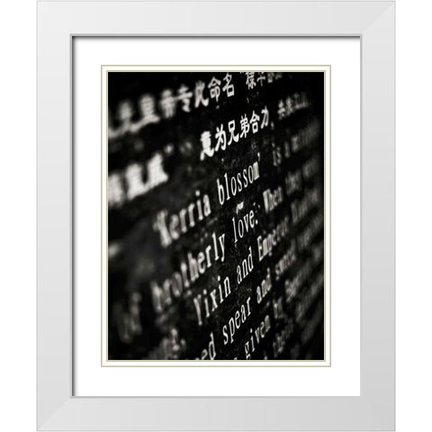 Lithography I White Modern Wood Framed Art Print with Double Matting by Ling, Tang