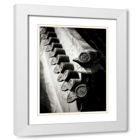 Lithography II White Modern Wood Framed Art Print with Double Matting by Ling, Tang