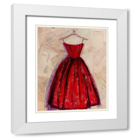 Fashion Designed II White Modern Wood Framed Art Print with Double Matting by Copeman, Pamela