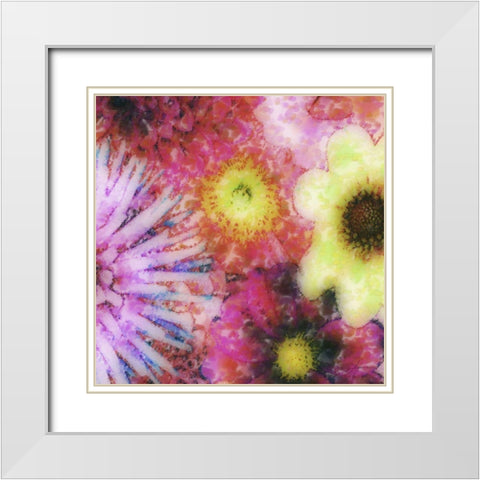 Floral Reef III White Modern Wood Framed Art Print with Double Matting by Burghardt, James