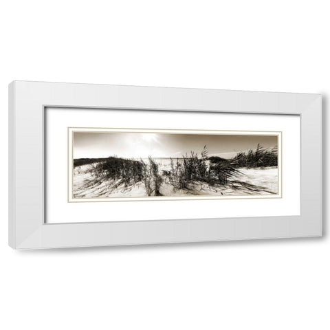 The Wind in the Dunes I White Modern Wood Framed Art Print with Double Matting by Bay, Noah