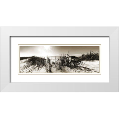 The Wind in the Dunes I White Modern Wood Framed Art Print with Double Matting by Bay, Noah