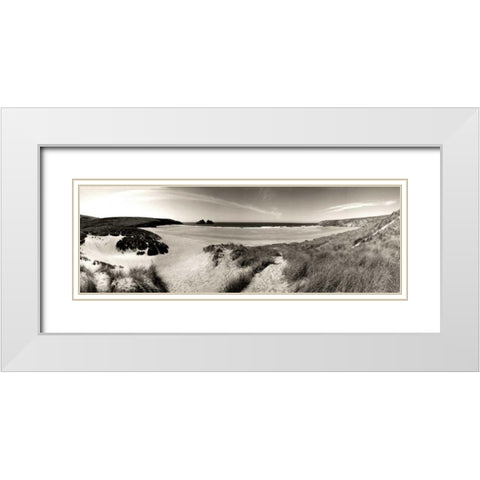 The Wind in the Dunes II White Modern Wood Framed Art Print with Double Matting by Bay, Noah