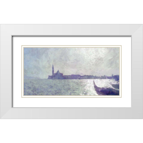 Venice Light II White Modern Wood Framed Art Print with Double Matting by Bay, Noah