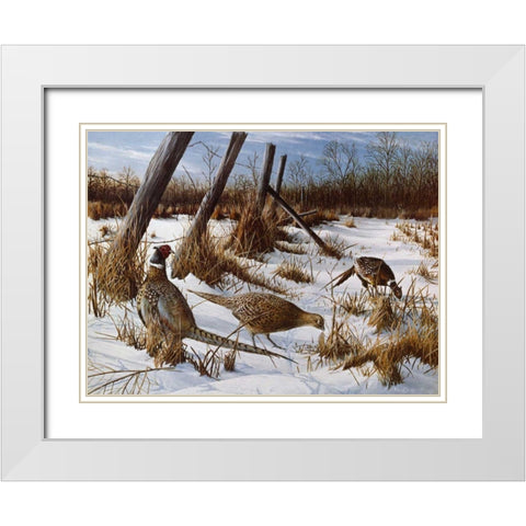 Daybreak White Modern Wood Framed Art Print with Double Matting by Daniel, Kevin