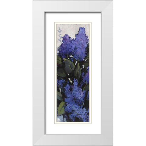 Lilac Spray I White Modern Wood Framed Art Print with Double Matting by OToole, Tim