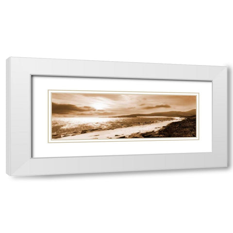 Through the Dunes White Modern Wood Framed Art Print with Double Matting by Bay, Noah