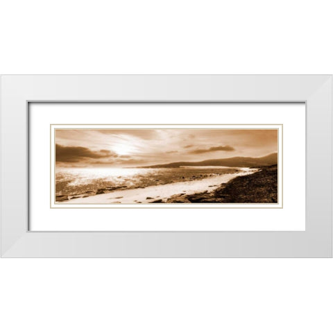 Through the Dunes White Modern Wood Framed Art Print with Double Matting by Bay, Noah