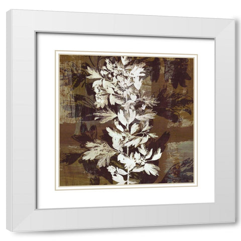 Prairie Mix III White Modern Wood Framed Art Print with Double Matting by Butler, John