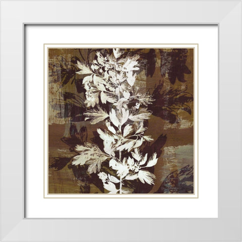 Prairie Mix III White Modern Wood Framed Art Print with Double Matting by Butler, John