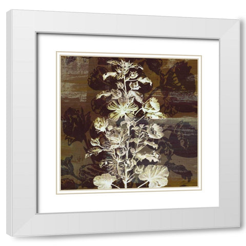 Prairie Mix IV White Modern Wood Framed Art Print with Double Matting by Butler, John