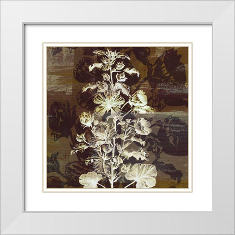 Prairie Mix IV White Modern Wood Framed Art Print with Double Matting by Butler, John