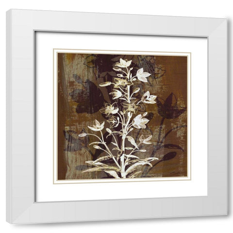 Prairie Mix V White Modern Wood Framed Art Print with Double Matting by Butler, John