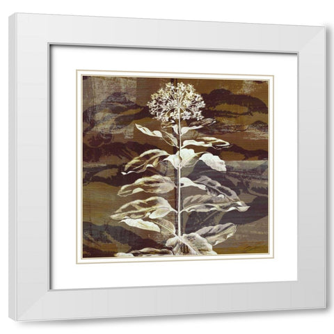 Prairie Mix VI White Modern Wood Framed Art Print with Double Matting by Butler, John