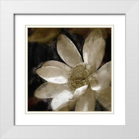 Bronze Lily I White Modern Wood Framed Art Print with Double Matting by Bay, Noah