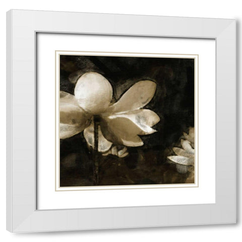 Bronze Lily II White Modern Wood Framed Art Print with Double Matting by Bay, Noah