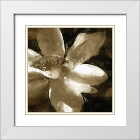 Bronze Lily III White Modern Wood Framed Art Print with Double Matting by Bay, Noah