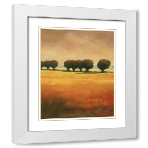 Pollard Willow II White Modern Wood Framed Art Print with Double Matting by Reynolds, Graham