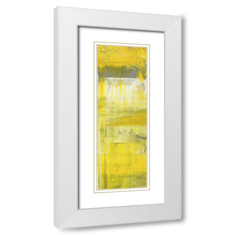 Mellow Yellow II White Modern Wood Framed Art Print with Double Matting by Ashley, Erin
