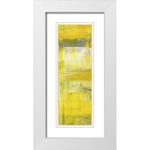 Mellow Yellow II White Modern Wood Framed Art Print with Double Matting by Ashley, Erin