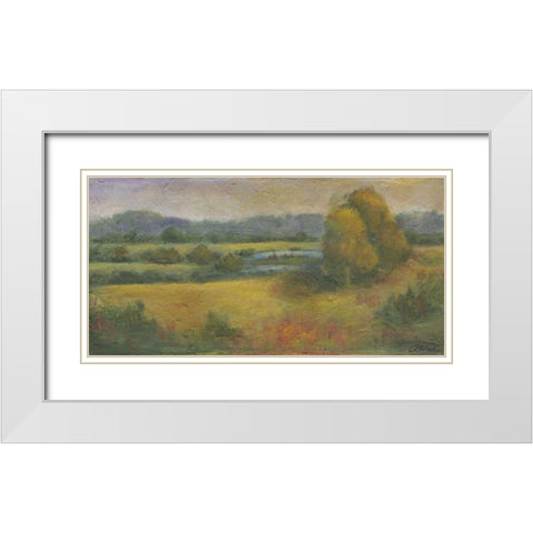 El Dorado Lake II White Modern Wood Framed Art Print with Double Matting by Combs, Joyce